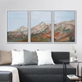 thumbnail image 3 of IDEA4WALL Framed Canvas Print Wall Art Set Mountain Vibrant Earth Tones Illustrations Modern Art Decor Colorful Valley Landscape Prints for Living Room, Bedroom, Office - White 16"x24"x3, 3 of 5