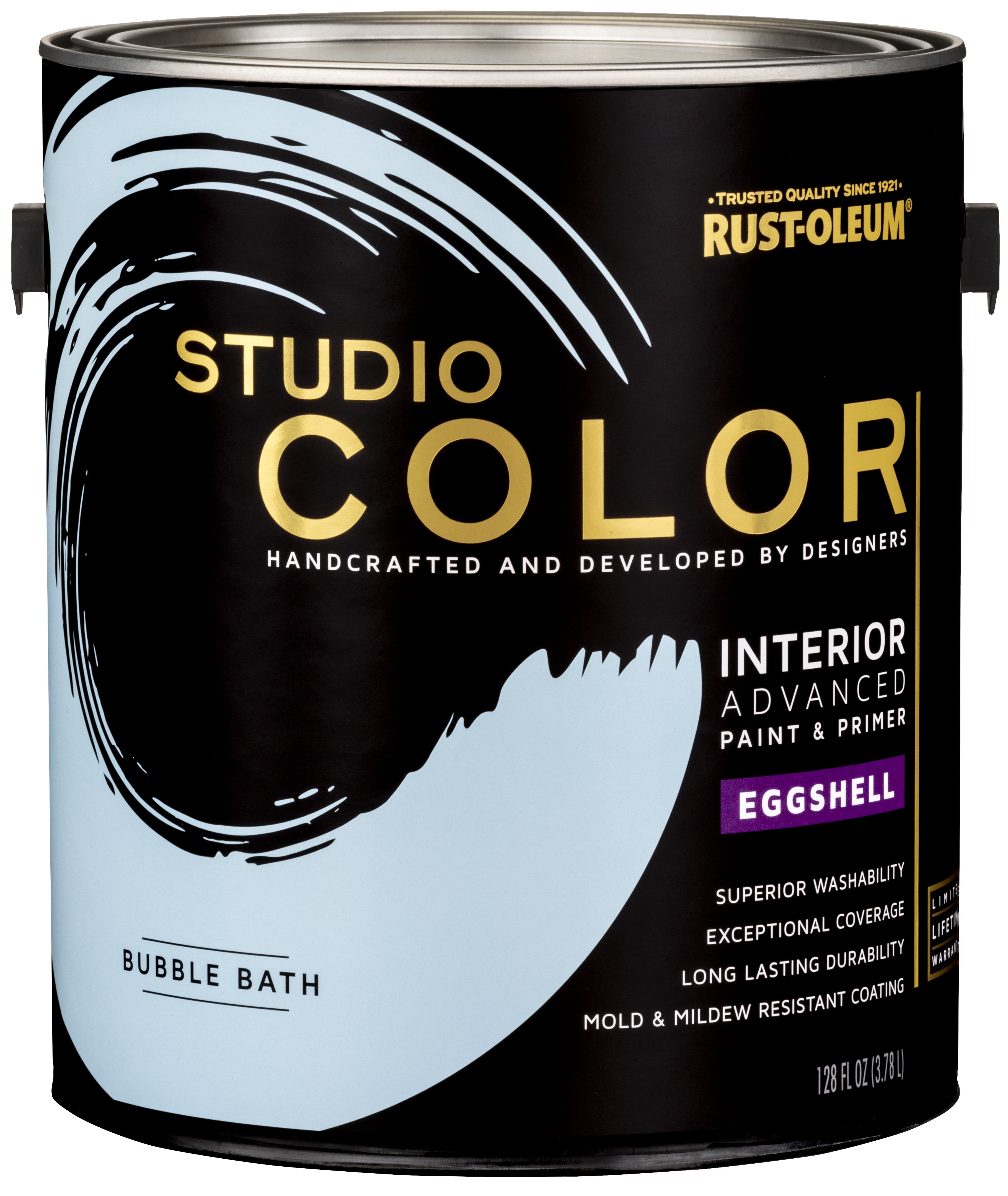 Bubble Bath, Rust-Oleum Studio Color Interior Paint + Primer, Eggshell Finish, Gallon