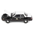thumbnail image 5 of 1982 Ford Mustang SSP "Texas Highway Patrol" Black with White Hood and Top 1/64 Diecast Model Cars by Greenlight, 5 of 6