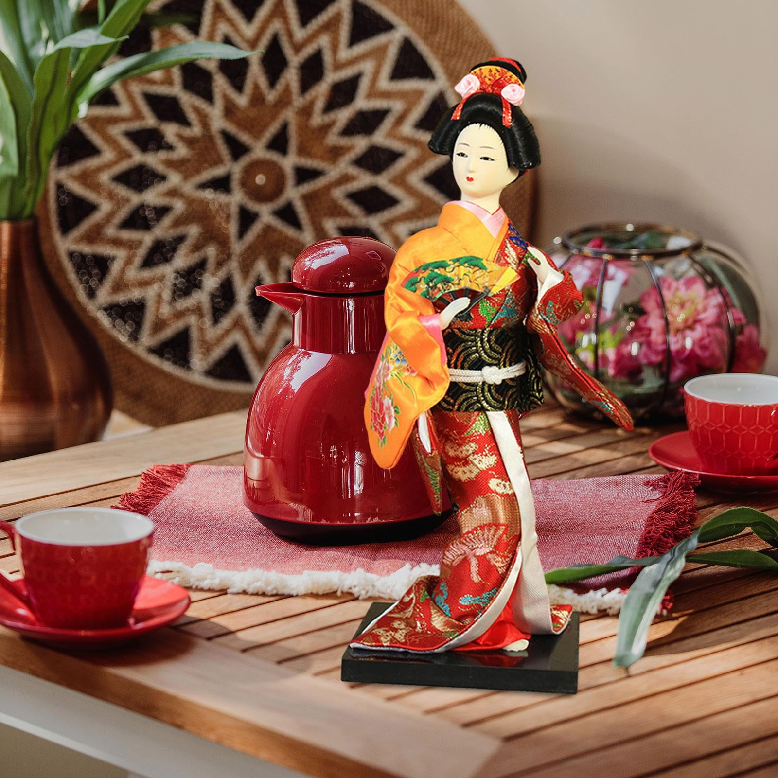 Kimono De Geisha Japonais, Figurine De Geisha Au Beurre, Décoration De Salon, Ornement De Bureau