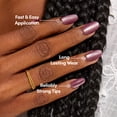 thumbnail image 4 of DIGI by Glamnetic Short Oval Artificial Press-on Nails, Mauve Aside, 24 Pieces, 4 of 12
