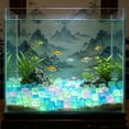 thumbnail image 4 of Cififendec Luminous Cube Pebble Ornaments, 1", Transparent Light Absorbing Glow In Dark Decorative Stones for Aquarium Bottom & Vase Filler Layout(About 98Pcs), 4 of 5