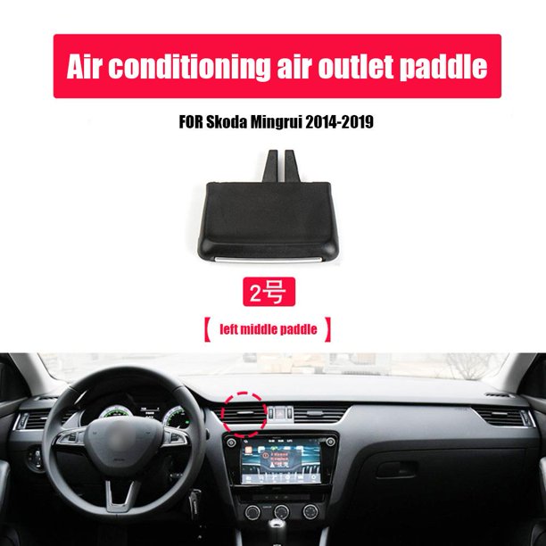 Clip de lengüeta de ventilación de aire acondicionado delantero de coche para Skoda Octavia (centro izquierdo) Likrtyny Accesorios para autos y motos