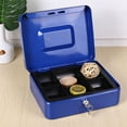 thumbnail image 4 of Fireproof Safe Box with Lock and Key, Metal Portable Safe Lock Box for Documents, Jewelry, Coins, Fireproof Anti Theft Multipurpose Security Case, 4 of 7