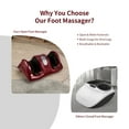 thumbnail image 6 of Gymax Rolling Foot Massager Shiatsu Foot Massage Machine w/ Remote Control Burgundy, 6 of 9