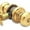 Brass/Polished Brass, variant on Baldwin 5213.Entr Colonial Style Single Cylinder Keyed Entry Door Knob Set - Nickel