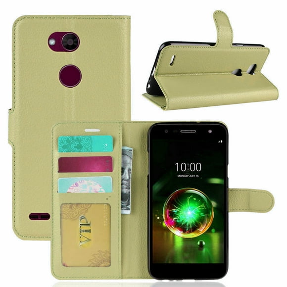 [PST] LG X Power 3 Case, Leather Magnetic Card Slot Wallet Folio Flip Case Cover