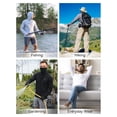 thumbnail image 7 of BALEAF Men's Sun Hoodies UPF 50+ Separate Hood with Face Mask Long Sleeve Fishing Shirts UV Protection Rash Guard Light Gray L, 7 of 7