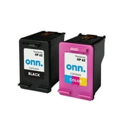 Remanufactured onn. HP 62 Black and 62 Tri-Color Ink, 2 Cartridges