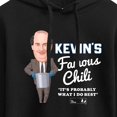thumbnail image 3 of The Office - Kevin Chili What I Do Best - Juniors Cropped Pullover Hoodie, 3 of 5