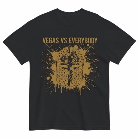 Vegas Vs Everybody Shirt, Hockey Fan Tee, Desert Hockey Playoff Shirt, Vintage Sports Tee, Hockey Streetwear Shirt
