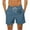 Blue, variant on WAVSUF Summer Drawstring Short Pants Mens Elasticity Shorts Fashionable Casual Black Size L