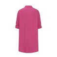 thumbnail image 5 of Guieoi Dress for Women under $10.00 Plus Size Fashion Women's Casual Sexy Long Sleeve Dress Pink Black*Friday/Cyber*Monday, 5 of 6