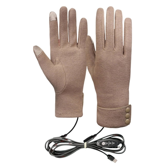 Guantes calefactables sin dedos recargables por USB para hombre y mujer | Calentador de manos portátil para uso en interiores y exteriores | Tecnología de calefacción inteligente