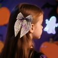 thumbnail image 5 of Halloween Hair Bow Clips Cute Spider Web Printed Hairbands with Bows Hair Accessories Infant Hair Clips Party Bowknot Hairpins Barrette for Baby Girl Toddler Hair Styling, 5 of 6