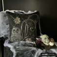 thumbnail image 6 of Euro Sham, Decorative Black Euro Pillowcases 26x26 inch (65x65 cm), Silk Euro Pillow Cases, Birds, Owl, Beaded, Modern Euro Pillow Shams - Night Owls, 6 of 13