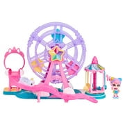 Kindi Kids, Minis Collectible Carnival Ferris Wheel and Posable Rainbow Kate Bobble Head Figurine 2pc, Preschool, Girls, Ages 3+
