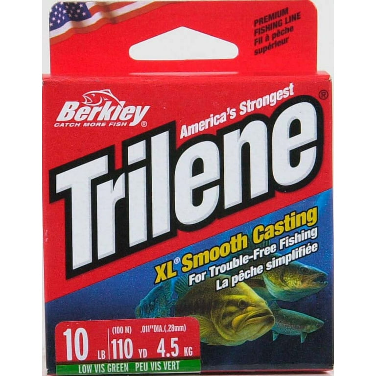 Berkley Trilene® XL®, Low-Vis Green, 10lb | 4.5kg Monofilament Fishing Line