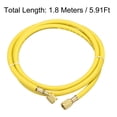 thumbnail image 2 of Unique Bargains Connecteur Fileté 1,8m 1/4 SAE 600PSI Tuyau de Réfrigération Jaune, 2 of 4