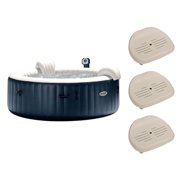 Angle View: Intex PureSpa Inflatable Bubble Jets 6 Person Hot Tub and Seat Inserts (3 pack)