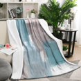 thumbnail image 2 of Funny Plush Blanket for Baby Toddler Women Friends Abstract Graffiti Art Flannel Blanket Super Soft Warm & Breathable Bed Throw Blanket for Sofa Chair Bed Blue & Gray 50x60inch, 2 of 5