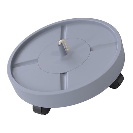 Flower Pot Holder with Wheels Rack indoor and outdoor Planter Trolley Plant Roller Tray Movable garden and home Stand Gray