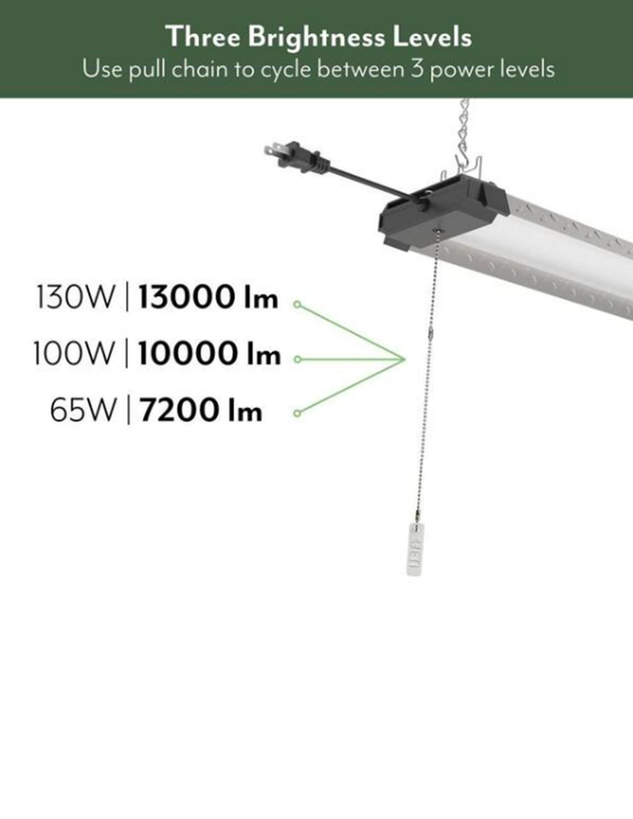 ETI 46-inch Anoma Integrated LED Shop Light with 13,000 Lumen Boost, 4000K Bright White, Linkable, 120 Volt, B02015601A