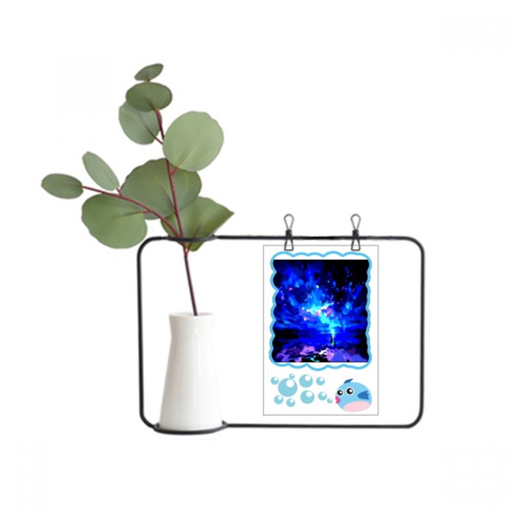 Gorgeous Crystal Sky Space Transparent Glass Hanging Vases Decoration Bottle