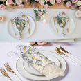 thumbnail image 2 of Cloth Napkins Set of 6 - 20x20 Inches, Floral Eucalyptus Leaves Washable Reusable Table Napkins, Daisy Summer Botanical Vintage Soft & Absortbent Dining Napkin for Party Wedding Hotel Restaurant, 2 of 8