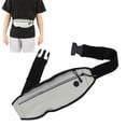 thumbnail image 4 of Sports Phone Holder Pouch, Running Waist Pack PU  For Jogging ANGGREK Gris claro, 4 of 7