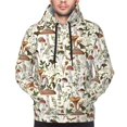 thumbnail image 2 of Bingfone Mushroom Garnish Men's Drawstring Hoodie Long Sleeve Pocket Sweatshirts-XX-Large, 2 of 6