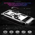 thumbnail image 3 of SaniMore Tri-layer Case for Google Pixel 8A 2023, 360° Rotating Holder/Kickstand Rugged PC Back + TPU Bumper Magnetic Car Mount Anti-fingerprint Anti-fall Heavy Duty Protective Case, Silver, 3 of 6