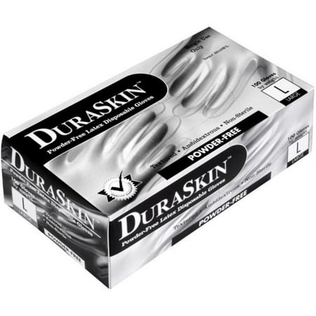 

Liberty Gloves 394281208 5 ml Duraskin Disposable Powdered Free Latex Gloves Extra Large - 100 Per Box