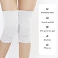 thumbnail image 5 of Aufmer 10 Pcs Breathable Sports Knee Pads, Shock-Absorbing Protection for Football/Volleyball/Basketball, 9.84x5.71in(White), 5 of 6