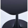 thumbnail image 4 of 23.62 Inch Dining Table Black with Metal Legs, Sturdy MDF Top for Small Spaces, Easy Assembly Kitchen Breakfast Nook Table, Compact Dining Room Furniture for Apartments and Condos, 4 of 8