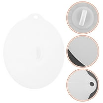 Hemoton Microwave Splatter Cover Reusable Airtight Food Storage Covers Heat Resistant Multipurpose Silicone Lids for Bowls Plates Pans