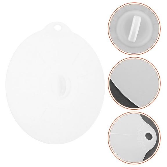 Hemoton Microwave Splatter Cover Reusable Airtight Food Storage Covers Heat Resistant Multipurpose Silicone Lids for Bowls Plates Pans