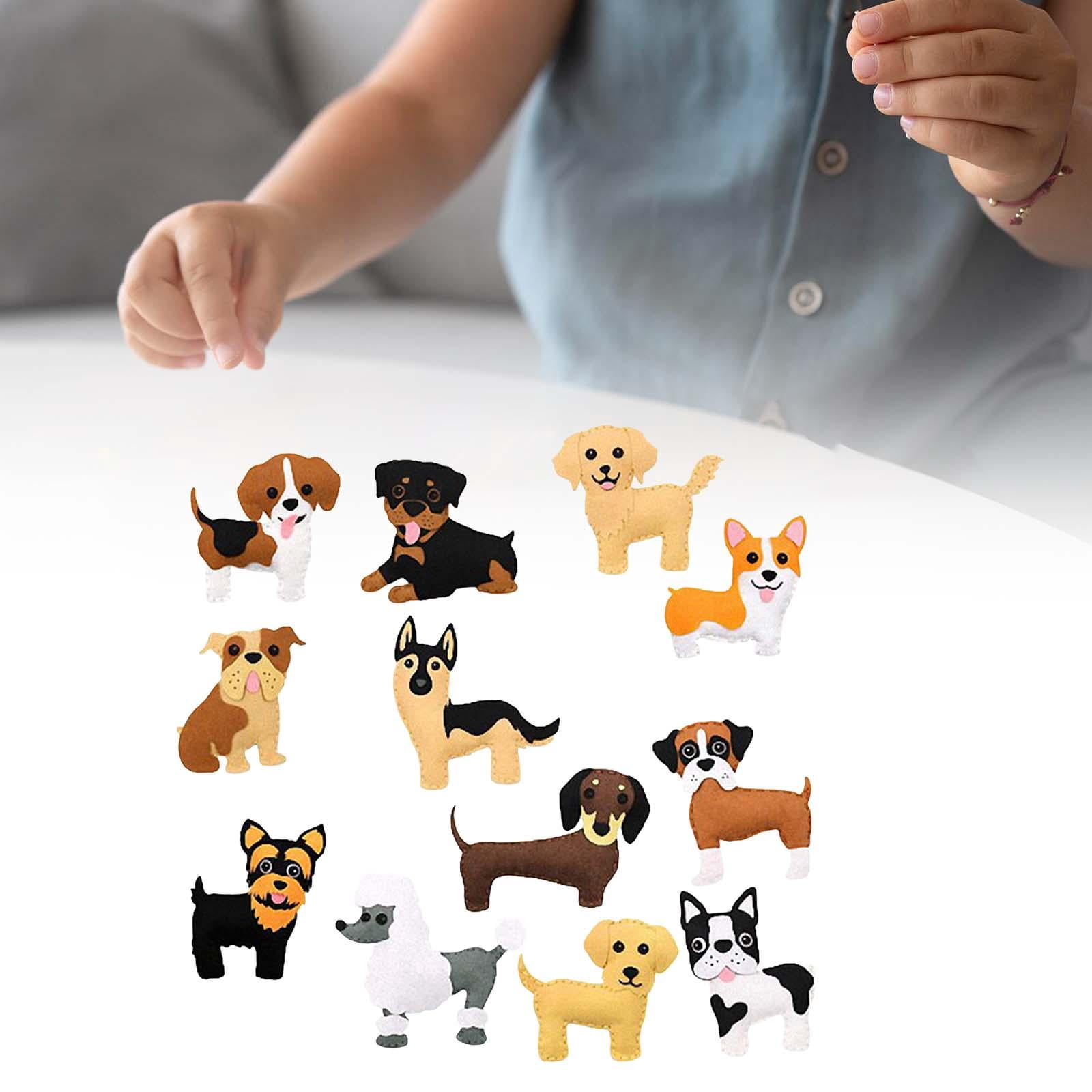 FVDPWYE Animals Sewing Kits DIY Crafts Stuffed Animal Art Craft Educational Toy Beginner Dog