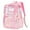 Pink, variant on DAKIMOE Fashion Clear Backpack For School Women School Bookbag Heavy Duty Transparent Backpack, Clear Bookbag