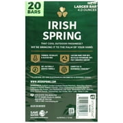 Irish Spring Bar Soap, 20 Count 4 Ounces, Original Clean