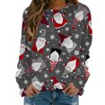 thumbnail image 2 of Puntoco Mujer Invierno Sexy Cuello Redondo Manga Larga tops Navidad Impreso Regular Sudaderas Sudadera Blusa Puntoco Puntoco-604, 2 of 5