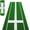 Green, variant on 10 x 3 FT Softball Pitching Mat - Anti Slip Turf Training Mat with Integrated Pitching Mound for Indoor Outdoor Practice