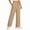 F-112Khaki, variant on ZHOGXU Big Kids Girls Formal Pants Elastic Waist Wide Leg Straight Fit Solid Color Fashion Comfortable Trousers For Daily Wear Beige 5-6 Years
