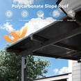 thumbnail image 2 of BREEZESTIVAL 8x5 Hard Top Gazebo Pergola- Wall Mounted Lean-to Aluminum Alloy Awning with Canopy Roof, All-Weather Outdoor Cover for Patio, Backyard, Deck, 2 of 5