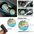 thumbnail image 6 of Yuyamidu Starfish Car Seat Cover Set Beach Car Steering Wheel Cover Seat Belt Strap Pad Trash Bag Air Vent Organizer Pocket Rearview Mirror Cover Auto Cup Mat Wristlet Keychain 15 PCS, 6 of 7
