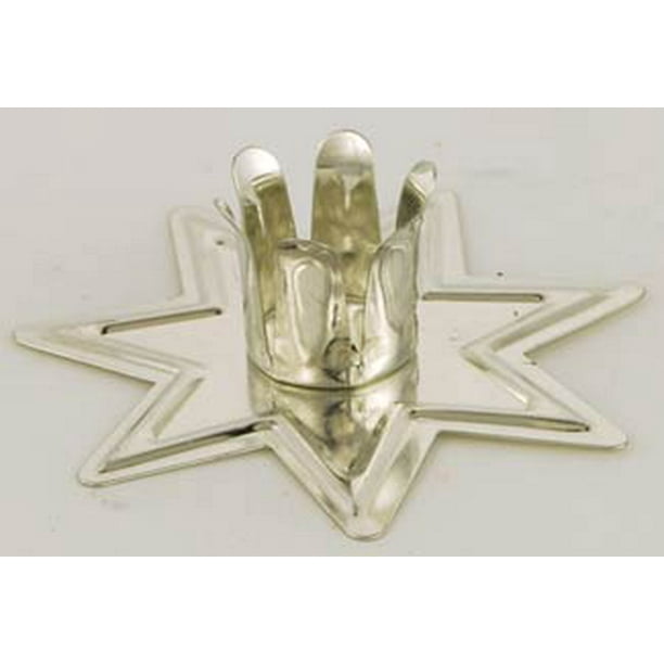 Silver Fairy Star Chime Candle (1/2 Inch Diameter Candle) Holder