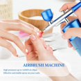 thumbnail image 5 of Airbrush Kit Machine, Rechargeable Handheld Airbrush, Professional Cordless for Nail Art, Makeup, (Blue), 5 of 5