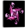 thumbnail image 2 of Rotation du Petit Monde Violet en Noir - Impression d'Art Floral sur Toile, 2 of 3