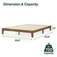 Zinus Lucinda 10" Wood Platform Bed Frame, Queen