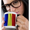 thumbnail image 2 of 3drose, Romania Flag, 11oz Two-tone Black Mug, 2 of 6